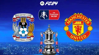 FC 24 | Coventry City Manchester United - The Emirates FA Cup Semi-Final - PS5™ Full Gameplay