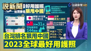 2023全球最好用護照 台灣排名狠甩中國【說新聞追真相】