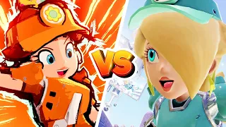 Mario Strikers Battle League - Daisy Vs Rosalina Gameplay (Hard CPU)