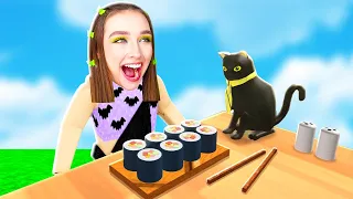 ПРИГОТОВИЛА САМЫЕ ВКУСНЫЕ СУШИ в ROBLOX ! 😱