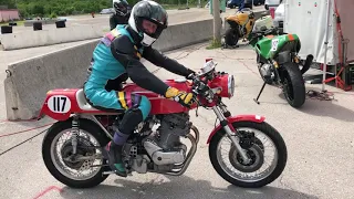 Laverda 750 SF ... looks amazing and sounds even better. Gem from the 70's.