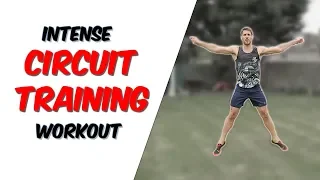 Home circuit training workout to burn fat and improve running speed and strength