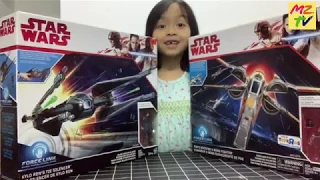 STAR WARS Kylo Ren's Tie Silencer & Poe's Boosted X-Wing Fighter UNBOXING