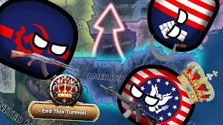 Can a monarchist USA restore America in a Communist World?? Hoi4 | Red World