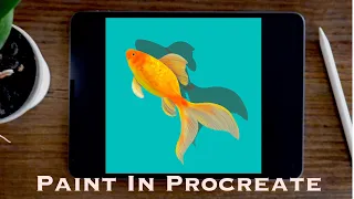 How to Draw Gold Fish in Procreate iPad Tutorial| Paint with Basic Brushes |The ProArt