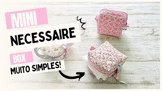 Como fazer necessaire box pequena organizadora