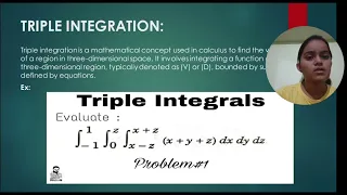 DOUBLE AND TRIPLE INTEGRATION
