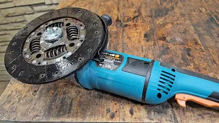 Few people know the secret of such an application of a broken grinder. A brilliant idea