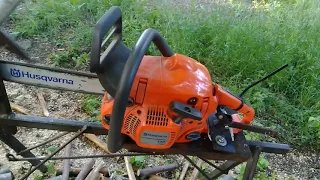 DIY chainsaw stand