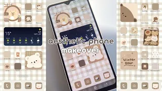 ✨🧸 How to make Android phone Aesthetic | İOS Layout | Samsung Galaxy A32 🥞