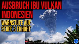 Ausbruch Ibu Vulkan Indonesien - Warnstufe auf 3 erhöht