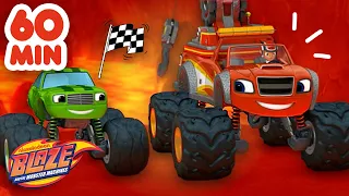 1 Heure des sauvetages et des courses les plus cool (2e partie) | Blaze et les Monster Machines