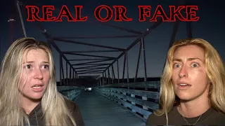 Rating Ghost Hunting Apps on a Bridge Haunted by DEMONS | Real or Fake |