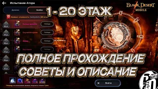 ГАЙД ПРОХОЖДЕНИЯ ОСОБОГО ИСПЫТАНИЯ АТОРА 1-20 УРОВЕНЬ | Black Desert Mobile |