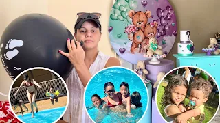 CHA REVELAÇÃO NO SÍTIO COM A FAMÍLIA: CHURRASCO, PISCINA E MUITA DIVERSÃO- Rê Andrade