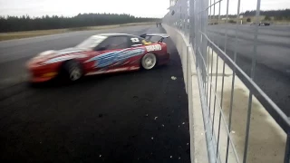 Pesämäki wall scrape Heinonen Drift Team