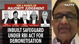 P Chidambaram On Notes Ban Verdict: "Possible The Dissenting Judgment..." | Left, Right & Centre