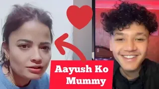 Aayoush ko Mummy || First time in Tiktok live