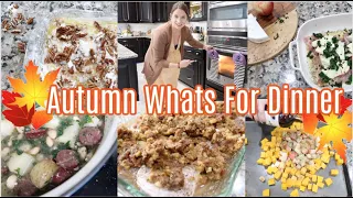 Autumn Inspired What's For Dinner!  Seasonal, Succulent, Dinner Ideas! Cook With Me!