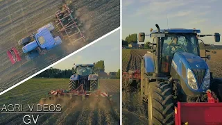 New Holland T7.210 | Cultivating 2019 | Kverneland | 4K