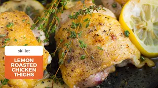 Perfect Weeknight Lemon Roasted Chicken Thighs | Kelsey Nixon