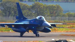 Three Mitsubishi F-2 flight for Japan International Fleet Review 2022 from Hyakuri Airbase.