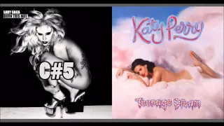 Lady Gaga vs  Katy Perry (2nd albums Born This Way Vs  Teenage Dream)