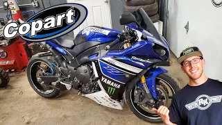 Buying a WRECKED 2013 Yamaha R1 from COPART Salvage Auction