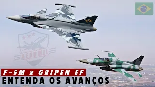 F-5M x GRIPEN EF: Um ENORME salto de 50 ANOS para a Força Aérea Brasileira! Entenda...