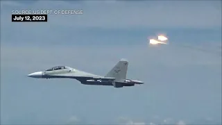 Chinese Fighter Jet Drops Series of Flares 900 Feet From US Plane