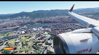 FS2020 Airbus A320 Neo IBERIA Landing in Bilbao [LEBB] Iberia Livery (4K)