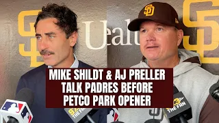 Mike Shildt, AJ Preller talk about Padres before home opener at Petco Park