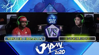 SFV CE - Mister Crimson(Dhalsim) VS Nuckledu(Mika) | Day 2 Semifinals Evo Japan 2020