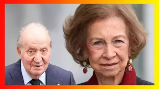 La reina Sofía aparece mientras Juan Carlos I disfruta de España!Hace apenas  su cara lo dice todo