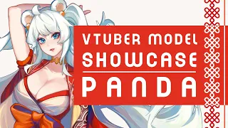 Panda Model Showcase | Vtuber Live2D Rig with Hand Tracking