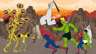 Baby Siren Head vs Baby Hulk  Granny  Spider Man   Funny Parody Animation
