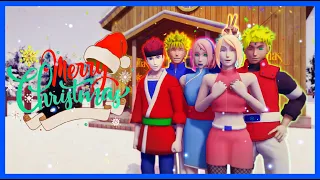 MMDナルト! - Naruto  | NaruSaku Family - Last Christmas 🎄🎁  (Rus sub)