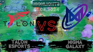 🟥НИГМА ОМГ ПРОСТО В СУХУЮ, НУ ПОЧТИ | Talon Esports vs Nigma Galaxy Elite League | 01.04.2024