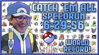 We Got The Sub 6:30! Pokémon Blue Catch 'em All Glitchless in 6:29:56  [Current World Record]