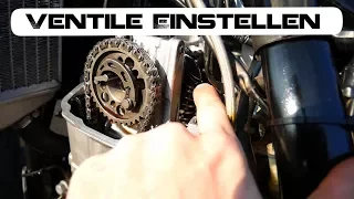 KTM Ventile Einstellen Tutorial / EXC 500 Supermoto / Akrapovic Sound / Shims auswählen