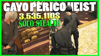 3,535,110$ SOLO Replay Glitch, Door Glitch Cayo Perico Heist GTA Online SOLO Guide