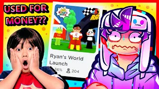 RYANS WORLD is now on ROBLOX...(and he's being used for MONEY??)