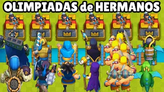 OLIMPIADAS de HERMANOS | CUAL ES EL MEJOR DÚO de HERMANOS | CLASH ROYALE