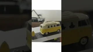 Schuco 1/64 Volkswagen T1 Camper with trailer  ** NEW ROOF FEATURE  FOR 2021 **(452026700) Diecast