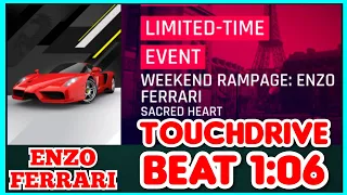 Asphalt 9 - ENZO FERRARI Weekend Rampage Touchdrive - Beat 1:06s