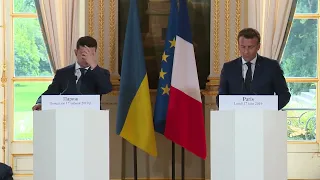 Learn French with speeches  I  Emmanuel Macron avec Volodymyr Zelensky, Président d’Ukraine