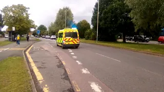 Bristol ambulance EMS DCA responding to an incident in Swindon