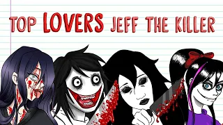 TOP LOVERS JEFF THE KILLER: NINA, JANE, CHRIS ❤️LOVE-HATE RELATIONSHIP❤️ | Draw My Life