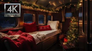 Overnight on the North Pole Express, Christmas Train Ambience, Train Sounds in a Winter Wonderland