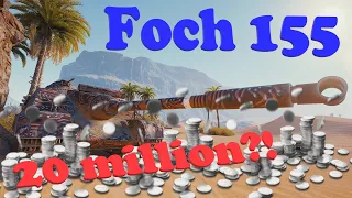 World of Tanks AMX 50 Foch 155 gameplay | Foch 155 WoT | wot Black Market 2021